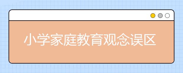 小学家庭教育观念误区有哪些及有效解决方法