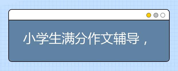 小学生满分作文辅导，父母之爱——记事篇