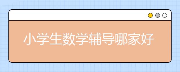 小學(xué)生數(shù)學(xué)輔導(dǎo)哪家好？期中考后補救快上三好！