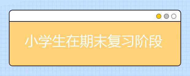 小學(xué)生在期末復(fù)習(xí)階段最容易出現(xiàn)的7大 “坑”，家長這樣幫孩子避開