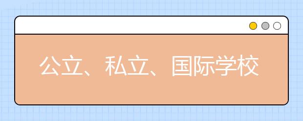 公立、私立、國(guó)際學(xué)校等一位堅(jiān)韌母親的擇校持久戰(zhàn)