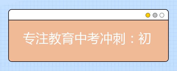 专注教育中考冲刺：初中英语学习方法及中考复习备考指南