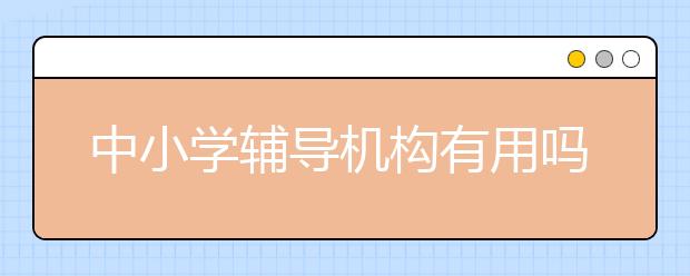 中小學(xué)輔導(dǎo)機(jī)構(gòu)有用嗎？中小學(xué)輔導(dǎo)機(jī)構(gòu)推薦