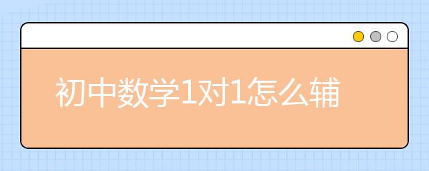 初中數(shù)學(xué)1對(duì)1怎么輔導(dǎo)？初中數(shù)學(xué)1對(duì)1輔導(dǎo)方法