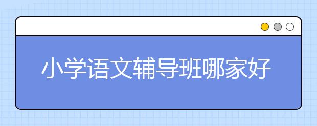 小学语文辅导班哪家好？哪个小学语文辅导班口碑好？