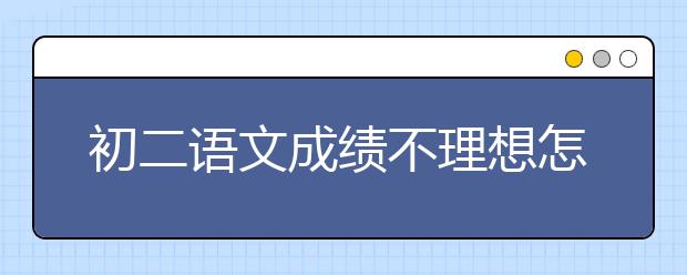 初二语文成绩不理想怎么办，如何学好初二语文