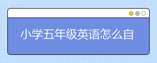 小学五年级英语怎么自学，五年级英语如何辅导