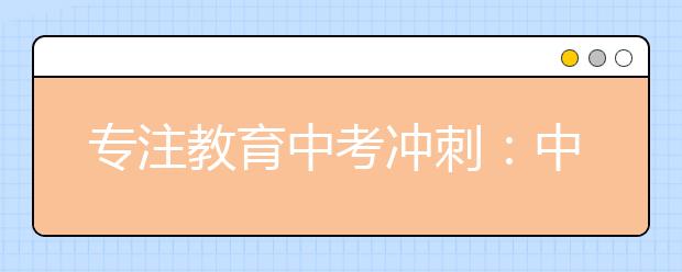 专注教育中考冲刺：中考语文复习冲刺方法与技巧