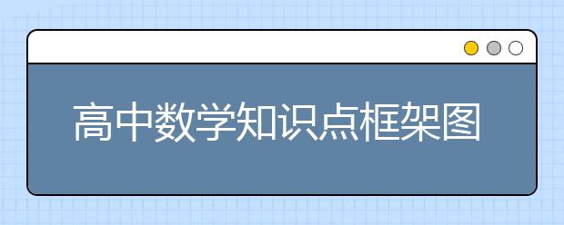 高中数学知识点框架图汇总【完整版】