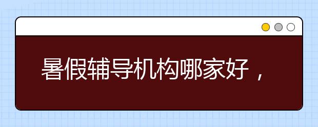 暑假辅导机构哪家好，暑假辅导机构怎么选择