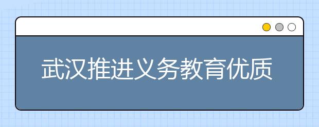 武汉推进义务教育优质均衡发展 塔子湖小学加入“育才系”