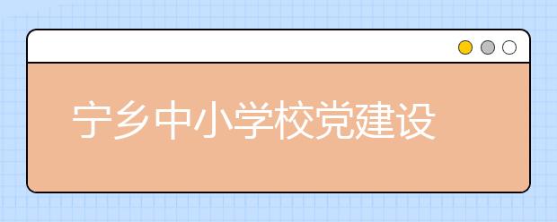 寧鄉(xiāng)中小學(xué)校黨建設(shè) 編寫“黨史育人”教材