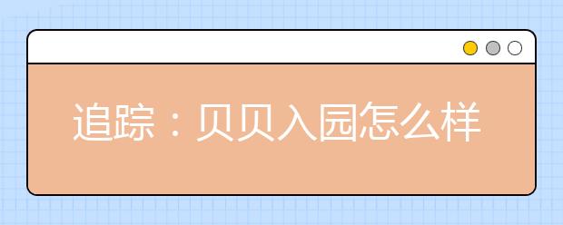 追踪：贝贝入园怎么样？带糖跟小朋友分享