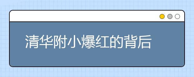 清华附小爆红的背后 孩子未来竞争的新出路
