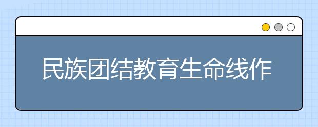 民族团结教育生命线作保障 幼儿园事业全面发展