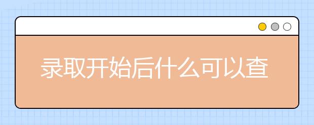 录取开始后什么可以查到档案状态？档案状态有什么？