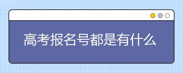 高考报名号都是有什么组成的？高考报名号哪里查？