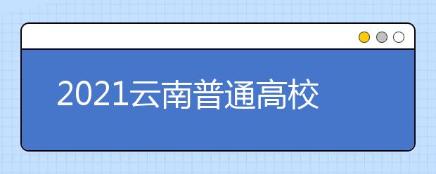 2021云南普通高校艺术类专业考试招生要求