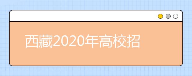 西藏2020年高校招生规定发布 3月20日至31日网上报名