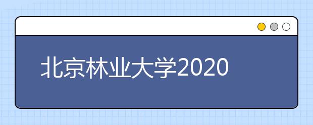 北京林业大学2020年本科毕业生就业质量年度报告