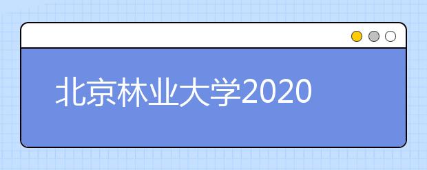 北京林业大学2020年本科毕业生就业质量年度报告