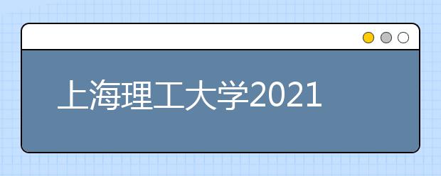 上海理工大學2021年藝術類專業(yè)招生簡章