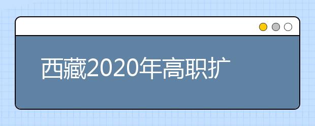 西藏2020年高職擴(kuò)招錄取結(jié)果查詢渠道