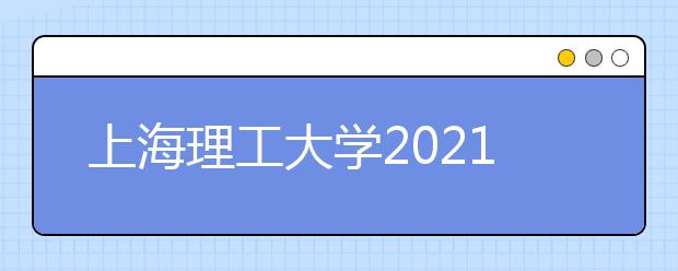 上海理工大學2021年藝術類專業(yè)招生簡章