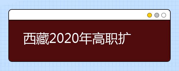 西藏2020年高职扩招录取结果查询渠道