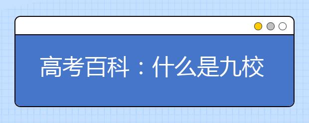 高考百科：什么是九校联盟（C9）