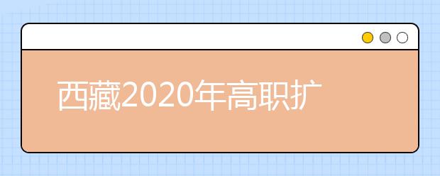 西藏2020年高職擴(kuò)招錄取結(jié)果查詢渠道