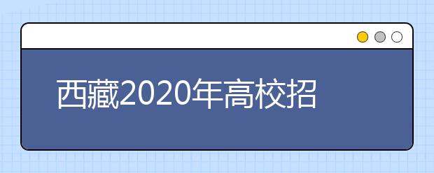 西藏2020年高校招生規(guī)定發(fā)布 3月20日至31日網(wǎng)上報(bào)名