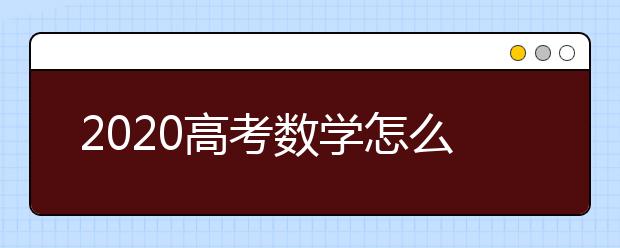 2020高考數(shù)學怎么復習