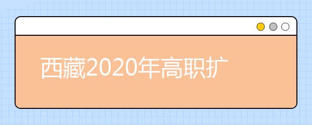 西藏2020年高職擴招錄取結(jié)果查詢渠道