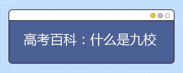 高考百科：什么是九校联盟（C9）