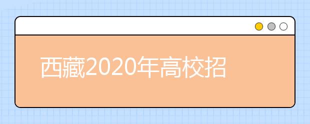 西藏2020年高校招生規(guī)定發(fā)布 3月20日至31日網(wǎng)上報(bào)名