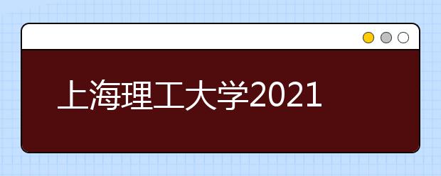 上海理工大学2021年艺术类专业招生简章
