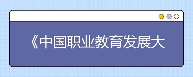 《中國職業(yè)教育發(fā)展大型問卷調查報告》發(fā)布