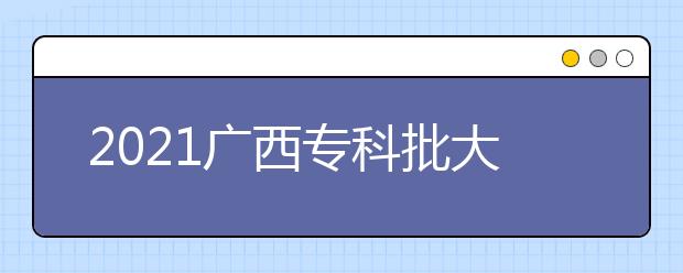 2021广西专科批大学排名