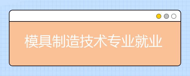 模具制造技術(shù)專業(yè)就業(yè)方向有哪些？