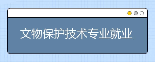 文物保護(hù)技術(shù)專(zhuān)業(yè)就業(yè)方向有哪些？