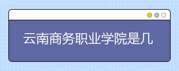 云南商务职业学院是几专