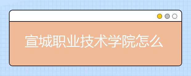 宣城职业技术学院怎么样、好不好