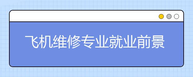 飛機維修專業(yè)就業(yè)前景分析