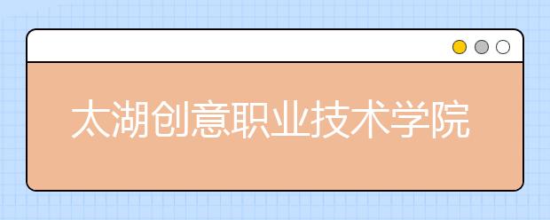 太湖创意职业技术学院单招2020年单独招生报名条件、招生要求、招生对象