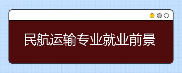 民航运输专业就业前景分析