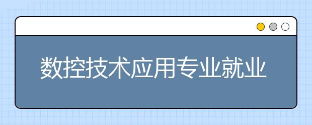 數(shù)控技術(shù)應(yīng)用專業(yè)就業(yè)前景分析如何?