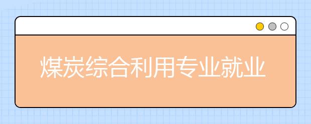 煤炭综合利用专业就业方向有哪些？