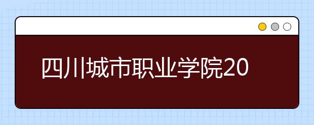 四川城市职业学院2022年招生计划