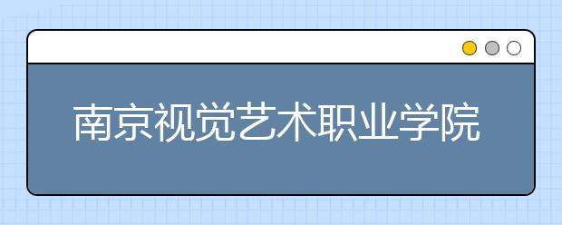 南京视觉艺术职业学院单招2020年单独招生计划